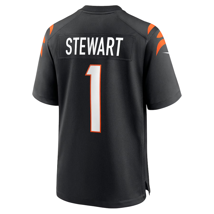 C.Bengals #1 Shemar Stewart Black 2025 Draft First Round Pick Game Stitched American Football Jerseys