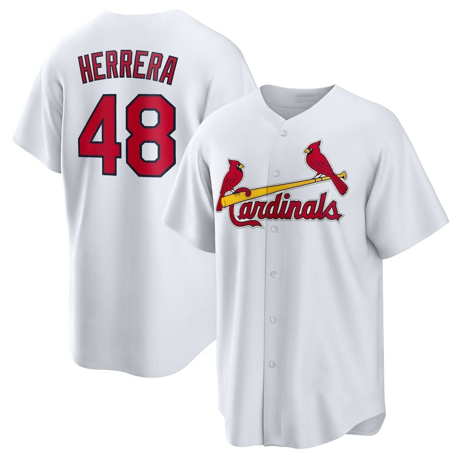 St. Louis Cardinals #48 Iván Herrera Home Replica Jersey - White Stitched Baseball Jersey