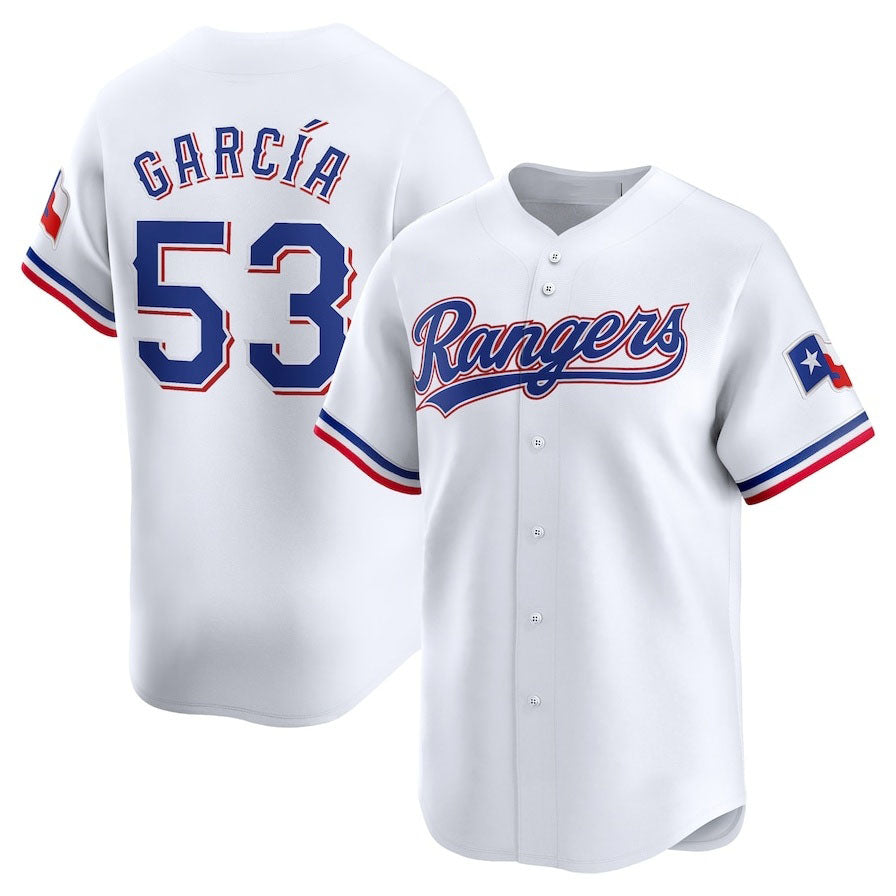 Texas Rangers #53 Adolis García Home Limited Player Jersey - White Baseball Jersey