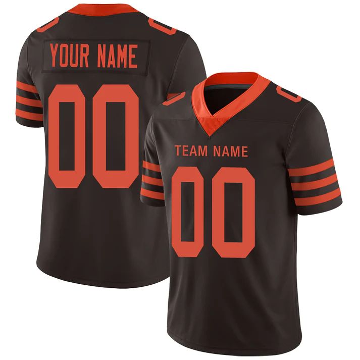 Custom C.Browns Personalize Birthday Gifts Brown Jersey American Jerseys Stitched Football Jerseys