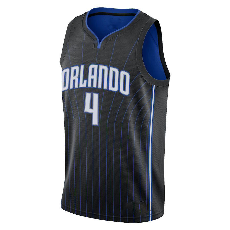 O.Magic #4 Jalen Suggs 2021-22 Swingman Jersey Icon Edition Black Stitched American Basketball Jersey