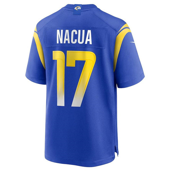 LA.Rams #17 Puka Nacua Royal Game Stitched American Football Jersey