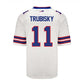 B.Bills #11 Mitchell Trubisky Game Jersey - White Football Jerseys