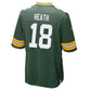 GB.Packers #18 Malik Heath Green Game Stitched American Football Jerseys
