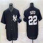 Los Angeles Dodgers #22 Juan Soto Black Home Authentic Patch Jersey Baseball Jerseys