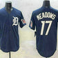 Detroit Tigers #17 Parker Meadows Navy With Patch Cool Base Stitched Baseball Jerseys