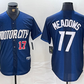 Detroit Tigers #17 Parker Meadows Number Navy 2024 City Connect Cool Base Limited Stitched Baseball Jersey