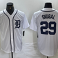 Detroit Tigers #29 Tarik Skubal White Cool Base Stitched Baseball Jerseys
