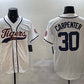 Detroit Tigers #30 Kerry Carpenter White With Patch Cool Base Stitched Baseball Jersey