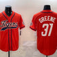 Detroit Tigers #31 Riley Greene Orange With Patch Cool Base Stitched Baseball Jersey