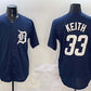Detroit Tigers #33 Colt Keith Navy Cool Base Stitched Baseball Jersey