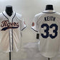 Detroit Tigers #33 Colt Keith White With Patch Cool Base Stitched Baseball Jersey
