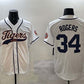Detroit Tigers #34 Jake Rogers White With Patch Cool Base Stitched Baseball Jersey