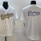 Los Angeles Dodgers Team Big Logo White 2025 Gold Collection Limited Stitched Baseball Jersey