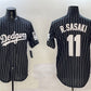 Los Angeles Dodgers #11 Roki Sasaki Black Cool Base Stitched Baseball Jersey