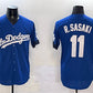 Los Angeles Dodgers #11 Roki Sasaki Royal City Connect Cool Base Stitched Baseball Jersey