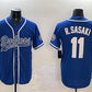 Los Angeles Dodgers #11 Roki Sasaki Royal With Patch Cool Base Stitched Baseball Jersey