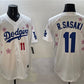 Los Angeles Dodgers #11 Roki Sasaki White 2025 Tokyo Series Limited Stitched Baseball Jersey