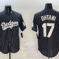 Los Angeles Dodgers #17 Shohei Ohtani Black Cool Base Stitched Baseball Jersey
