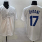 Los Angeles Dodgers #17 Shohei Ohtani White Fashion Cool Base Stitched Baseball Jersey