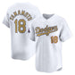 Los Angeles Dodgers #18 Yoshinobu Yamamoto White 2025 Gold Collection Limited Stitched Baseball Jersey