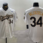 Los Angeles Dodgers #34 Toro Valenzuela White Gold 2024 World Series With Fernando Memorial Patch Limited Stitched Baseball Jersey