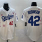 Los Angeles Dodgers #42 Jackie Robinson White 2025 Tokyo Series Limited Stitched Baseball Jersey