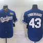 Los Angeles Dodgers #43 Noah Syndergaard Royal 2024 World Series Cool Base Stitched Baseball Jersey