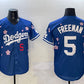Los Angeles Dodgers #5 Freddie Freeman Royal 2025 Tokyo Series Limited Stitched Baseball Jersey