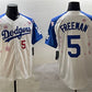 Los Angeles Dodgers #5 Freddie Freeman White Royal 2025 Tokyo Series Limited Stitched Baseball Jersey