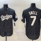 Los Angeles Dodgers #7 Blake Snell Black Cool Base Stitched Baseball Jersey