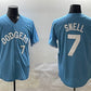 Los Angeles Dodgers #7 Blake Snell Light Blue Limited Stitched Baseball Jersey