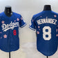 Los Angeles Dodgers #8 Enrique Hernandez Royal 2025 Tokyo Series Limited Stitched Baseball Jersey