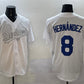 Los Angeles Dodgers #8 Enrique Hernández White Fashion Cool Base Stitched Baseball Jersey
