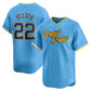 Milwaukee Brewers #22 Christian Yelich City Connect Limited Player Jersey - Powder Blue Stitched Baseball Jersey