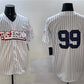 New York Yankees #99 Aaron Judge White Bronx Graffiti Vapor Limited Stitched Baseball Jersey