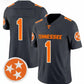 T.Volunteers #1 Charcoal F.U.S.E. Stitched American College Jerseys