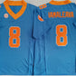 T.Volunteers #8 Nico Iamaleava Blue F.U.S.E. Stitched American College Jerseys