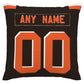Custom C.Browns Pillow Decorative Throw Pillow Case - Print Personalized Football Team Fans Name & Number Birthday Gift Football Pillows
