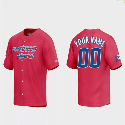 Custom World Baseball Classic 2023 World Baseball Classic Jersey – Red Stitches Baseball Jerseys