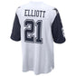D.Cowboys #21 Ezekiel Elliott White Alternate Game Jersey Stitched American Football Jerseys