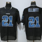 D.Cowboys #21 Ezekiel Elliott Black Strobe Stitched Fashion Jersey American Jerseys