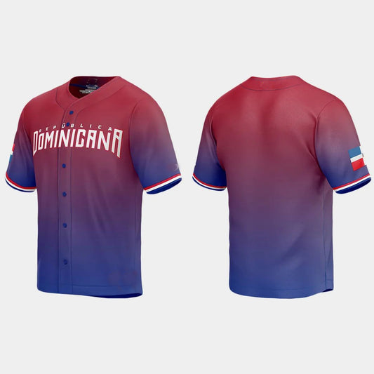 DOMINICAN REPUBLIC BASEBALL 2023 WORLD BASEBALL CLASSIC JERSEY – RED Stitches Baseball Jerseys