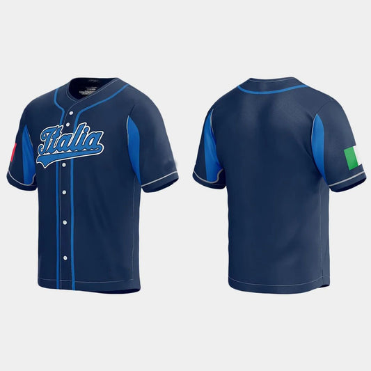 ITALY BASEBALL 2023 WORLD BASEBALL CLASSIC JERSEY – NAVY Stitches Baseball Jerseys