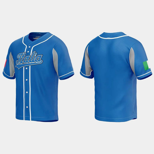 ITALY BASEBALL 2023 WORLD BASEBALL CLASSIC JERSEY – ROYAL Stitches Baseball Jerseys