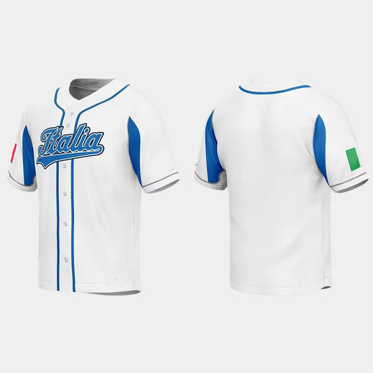 ITALY BASEBALL 2023 WORLD BASEBALL CLASSIC JERSEY – WHITE Stitches Baseball Jerseys