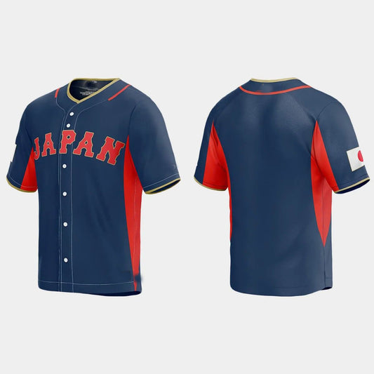 JAPAN BASEBALL 2023 WORLD BASEBALL CLASSIC JERSEY – NAVY Stitches Baseball Jerseys