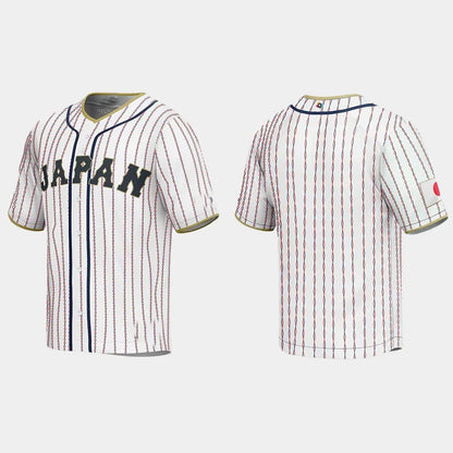JAPAN BASEBALL 2023 WORLD BASEBALL CLASSIC JERSEY – WHITE Stitches Baseball Jerseys