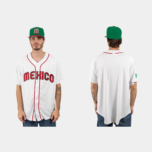 MEXICO BASEBALL 2023 WORLD BASEBALL CLASSIC JERSEY – WHITE Stitches Baseball Jerseys