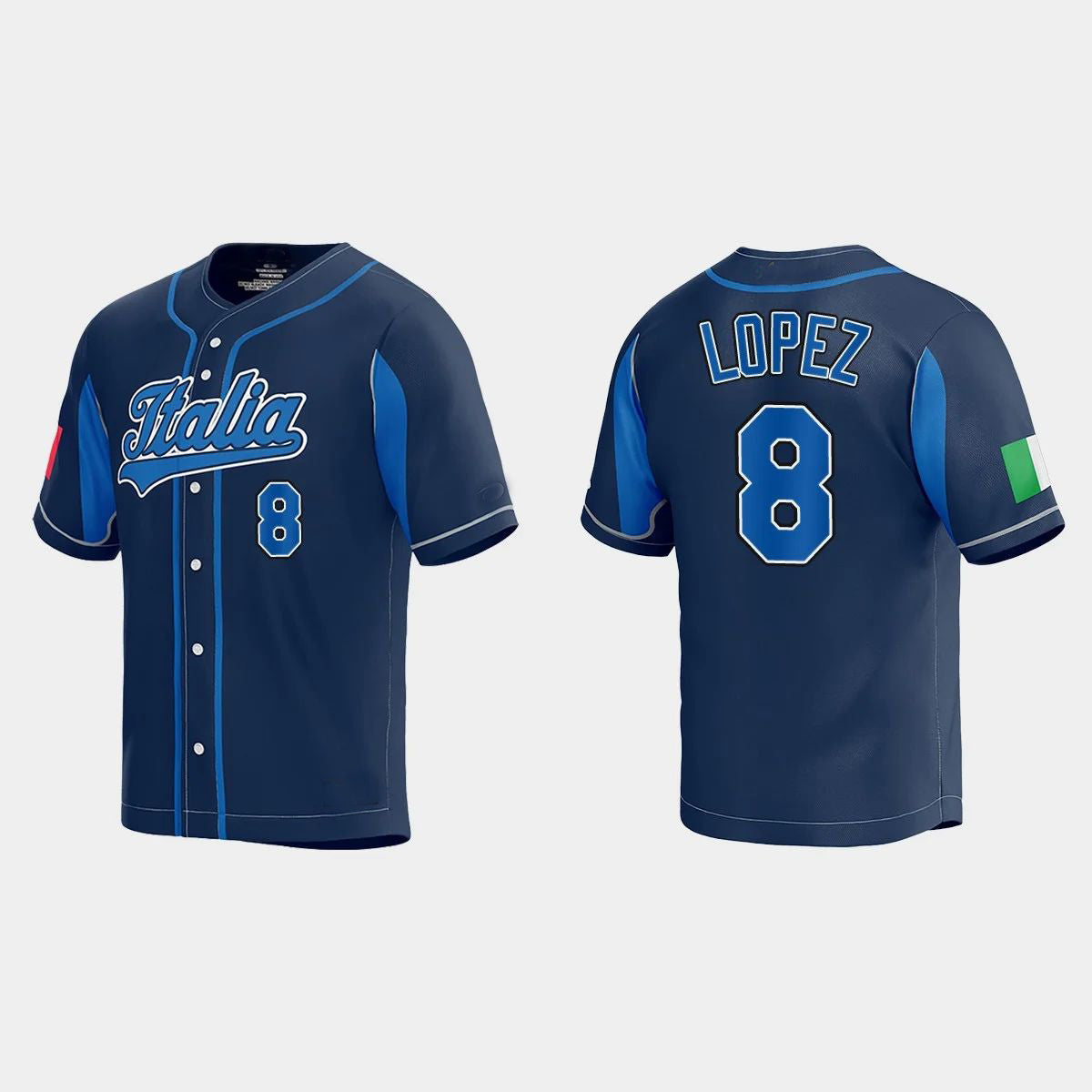 #8 NICKY LOPEZ WORLD BASEBALL CLASSIC 2023 WORLD BASEBALL CLASSIC JERSEY – NAVY Stitches Baseball Jerseys